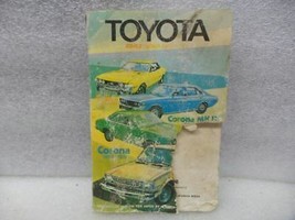 Toyota CORONA    1968 Owners Manual 17225 - £13.23 GBP