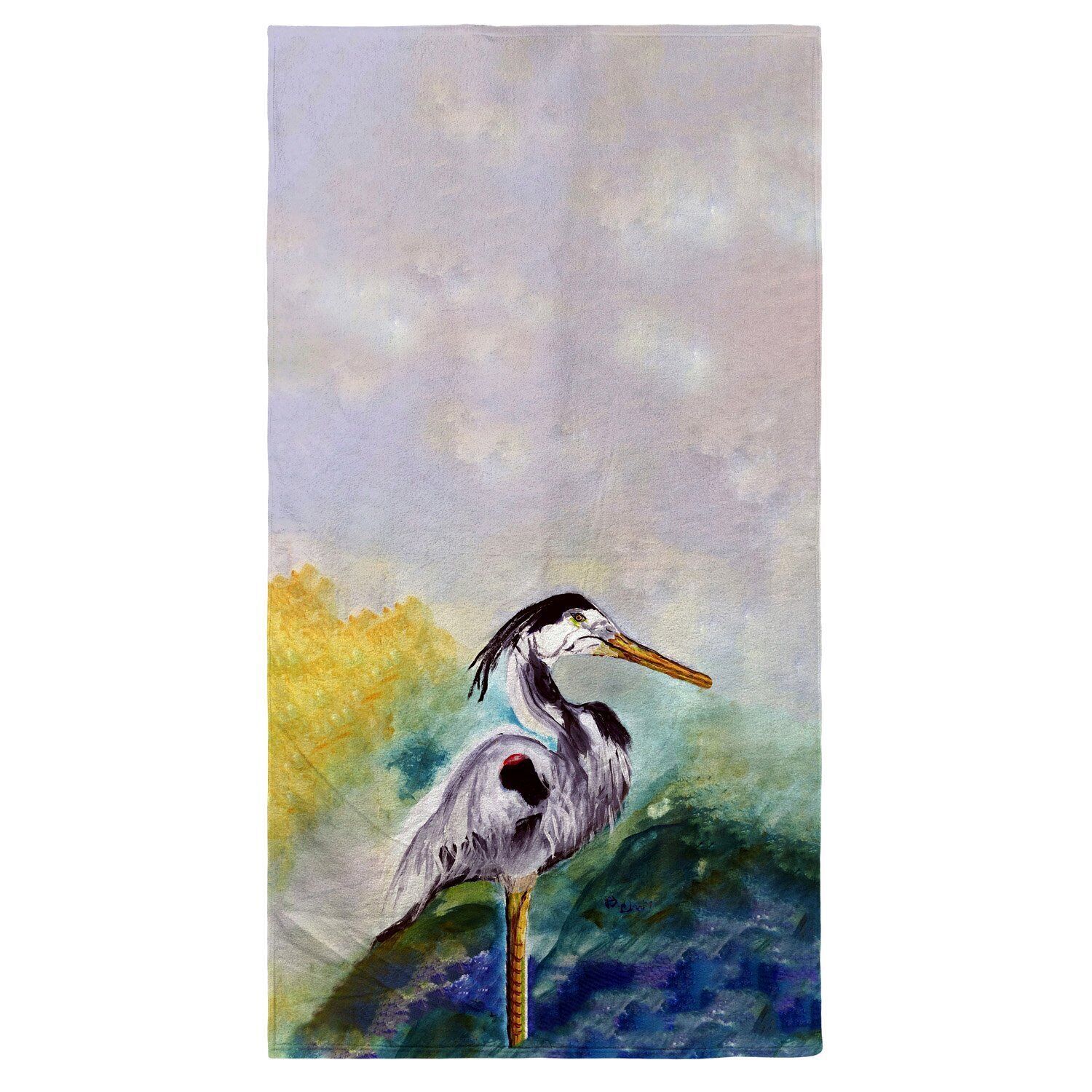 Betsy Drake Betsy's Blue Heron Beach Towel - $60.64