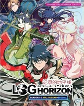 DVD Anime LOG Horizon Complete Series Season 1+2+3 (1-62 End) +Special (English) - £20.12 GBP