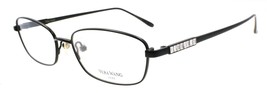 Vera Wang Miriam BK Women&#39;s Eyeglasses Frames 51-16-132 Black Titanium Crystals - £30.55 GBP