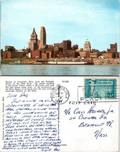 Ohio Cincinnati Skyline View Kentucky Ohio River Shores Posted 1958 VTG Postcard - £7.51 GBP