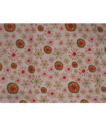 Holiday Dreams 1 yd Fabric Remnant Snowflakes Deb Grogan for RJR Fabrics - £6.25 GBP