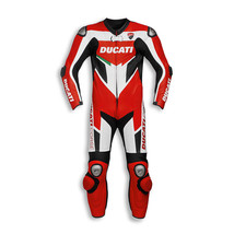  ducati Corse Genuine Cowhide Leather motorbike Racing Suit with CE prot... - £253.58 GBP
