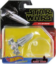 Star Wars Hot Wheels Starships : Sith Infiltrator ( 2018 cardback ) - £12.53 GBP