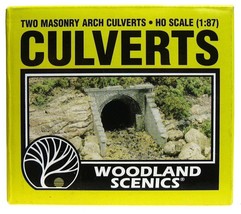 Woodland Scenics HO Scale 2 Masonry Arch Culverts New in Box - £7.91 GBP