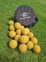 Practice Jugs Pitching Machine Softballs 12” With Easton Sports Bag Lot ... - £55.22 GBP