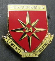 Us Marine Corps 24TH Marines Regiment Lapel Pin Badge 1 Inch Usmc - £4.28 GBP
