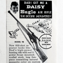 1956 Daisy Eagle Air Rifle Advertisement Firearms Guns Model 98 DWWW13 - $19.99
