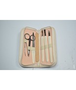 Vintage 1970&#39;s Cuticle Care Set Pieces w/ Case Scissor Tweezer File Whit... - $289.21 MXN