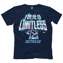 For He is Limitless Keith Lee Tee--Size M Youth--Blue - $22.99