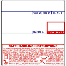 CAS LP-1000 #8040 UPC Safe Handling Thermal Labels - £55.77 GBP