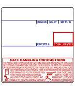 CAS LP-1000 #8040 UPC Safe Handling Thermal Labels - $95.72 CAD