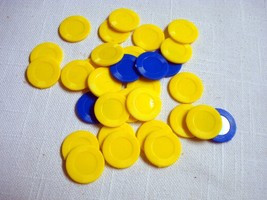26 Yellow Chips &amp; 5 Blue Chips for Ruffhouse Game by Parker Brothers #56... - $6.99