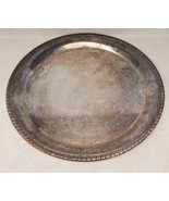 Vintage LEONARD Silverplate Round Vintage Serving Platter 12.5&quot; Plate - $19.60