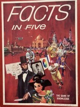 VINTAGE FACTS IN FIVE GAME, THE GAME OF KNOWLEDGE 1967 3M BOOKSHELF GAMES - $29.58