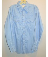 Vintage Dee Cee Blue Western Pearl Snap Cowboy Shirt Sz 15-35 - $45.00