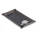 Bey Berk Rectangular Valet in Grey Leatherette Tray - £21.97 GBP