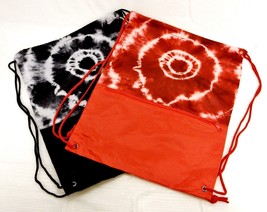 Polyester Cinch Sack, Open Cargo, Rope Straps, Tie-Dyed, Choice of Color SD20116 - £3.95 GBP