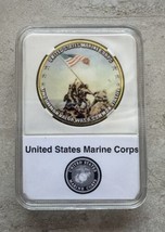 U S Marines Iwo Jima Challenge Coin With Case - £12.41 GBP