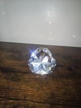 Oleg Cassini Crystal Paperweight Cut Diamond - $26.74