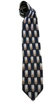 Alexander Julian Mens Vintage Tie Checkered Pattern Tan Black - $8.90