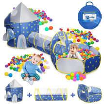 Kids Play Tent, 3 in 1 Kids Play Tent for Toddler Boys with Play Tunnel ... - $48.99