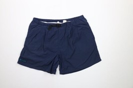 Vintage 90s Columbia Mens Large Faded Spell Out Lined Belted Shorts Navy... - $44.50
