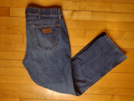 Mens Wrangler Slim Fit Bootcut Medium Wash 77MWZRW Jeans Size 38x32 - £19.66 GBP