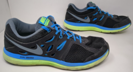 Nike Dual Fusion Low Top Running Shoes 599513-003 Black Blue Men&#39;s Size 10 - £27.39 GBP