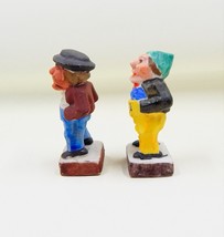 Grumpy Old Men Gnomes Ceramic Figurines Occupied Japan Pair - $15.99