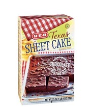 3  Bxs  HEB Texas Sheet Cake & Frosting Chocolate Baking Mix  New - $47.49