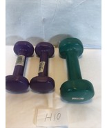 Neoprene Dumbbell Hand Weights 2- 2 lbs 1- 5 lbs - £7.95 GBP