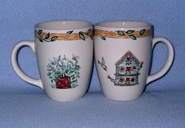Thomson China Pearl Birdhouse 4 Mugs Cups Large - $20.52 CAD