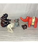 Elephant Figurine Lot Statue Decorative   - $18.69