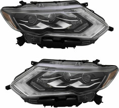 Fits Nissan Rogue 2017-2018 Led Headlights Head Lights Lamps Pair New - £693.89 GBP