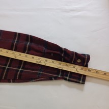 Backpacker Outdoors Men's Burgundy Acrylic Plaid Shirt Long Sleeve Size Large image 11