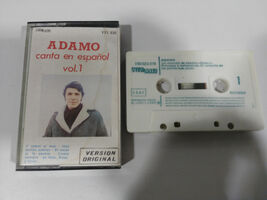 Adamo Canta IN Spanish Vol 1 - Cinta Tape Cassette 1980 Spain Ed Amalgam - $13.85