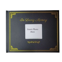 Funeral Guest Memory Book Photo Holder Ribbon Condolence White Dove Publ... - £6.87 GBP