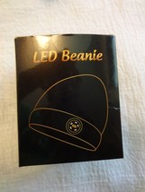 men&#39;s LED BEANIE knit hat BLACK with charging cord - $9.00