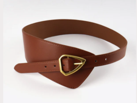 Irregular PU Leather Belt - $315.55 MXN
