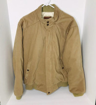 Vintage Levis 518 Brown Tab Jacket Coat Mens Large USA 49133-1824 Talon 50s 60s - £238.82 GBP