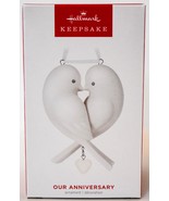 Hallmark Our Anniversary - Two Doves - 6 different Charms Keepsake Ornam... - £15.48 GBP