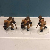 Lot of 3 Dept. 56 firefighters holiday Christmas village collection - $46.08
