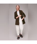 Whistles Women’s Rylee Khaki Relaxed Blazer in Green Size 2 - $1,452.67 MXN