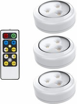 Brilliant Evolution LED Puck Light 3 Pack with Remote, Indoors,Bulbs,Fans, Lamps - £23.94 GBP