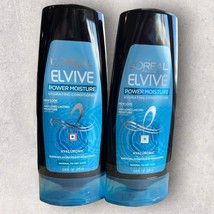 2 x L&#39;Oréal Paris Elvive Power Moisture Hyaluronic Hydrating Conditioner 12.6 Oz - £23.21 GBP