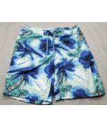 Caribbean Blues Boards Short Mens Size 34 Multi Floral Swimwear Lace Up ... - $33.57 CAD