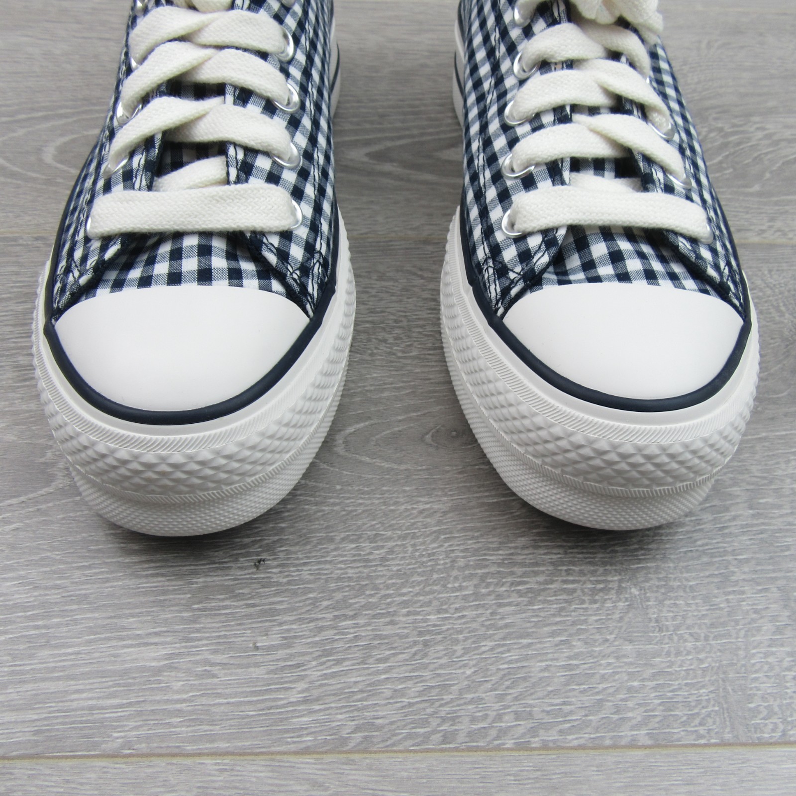 Converse CTAS Lift Platform Gingham Womens Size 8 Obsidian White NEW A13664C Item image 6