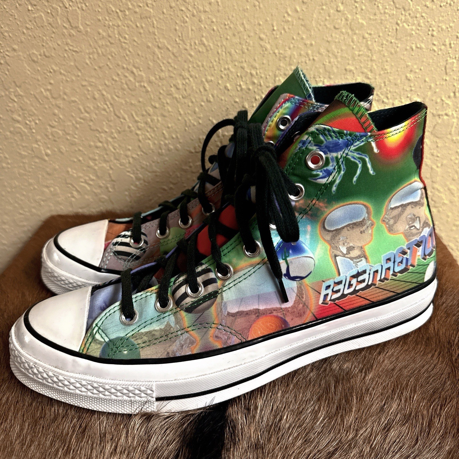 Converse Chuck 70 High Top Outdoor Rave Psychedelic Men 10 A01082C Regen... - $78.97