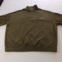 DAZY Women's Green 1/4 Zip Long Sleeve Oversized Pullover Sweater Size Medium image 7